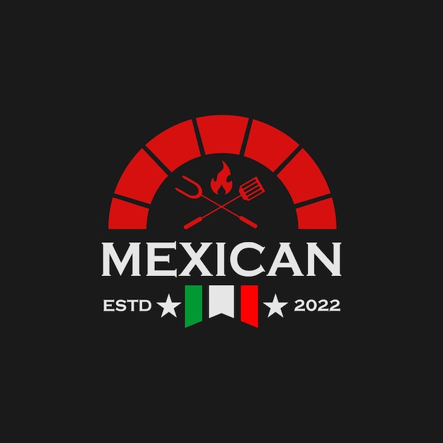 Modelo de logotipo de restaurante mexicano