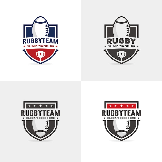 Modelo de logotipo de rugby