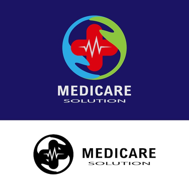 Vetor modelo de logotipo de saúde médica