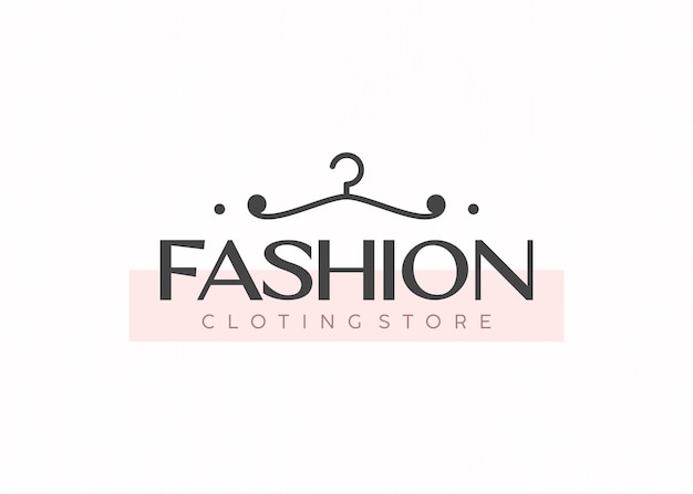 Modelo de logotipo de uma loja de moda
