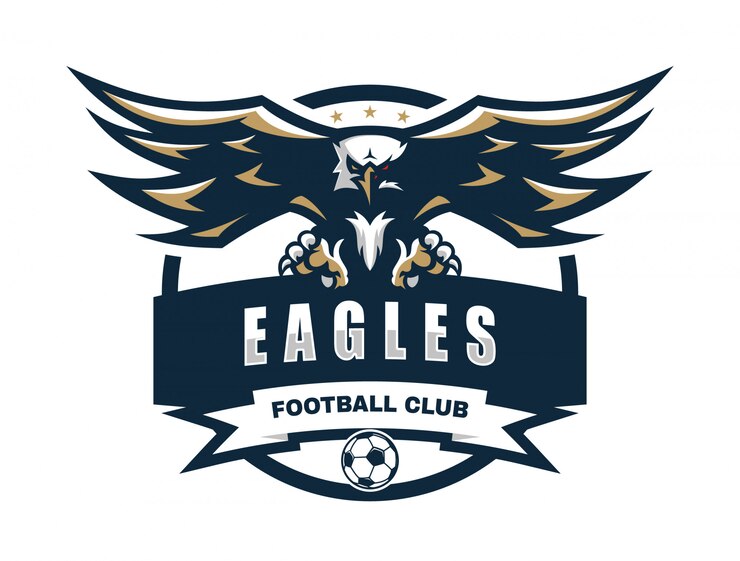 Vetor modelo de logotipo de vetor de clube de futebol de águia