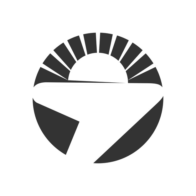 Modelo de logotipo de viagem ilustração do ícone identidade da marca ilustração isolada e plana gráfico vetorial