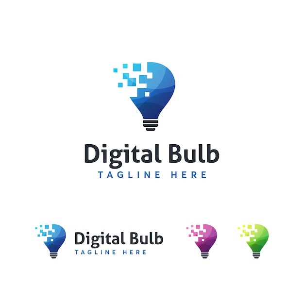 Modelo de logotipo digital bulub