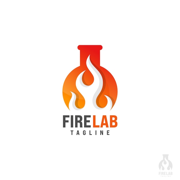 Modelo de logotipo do fire lab