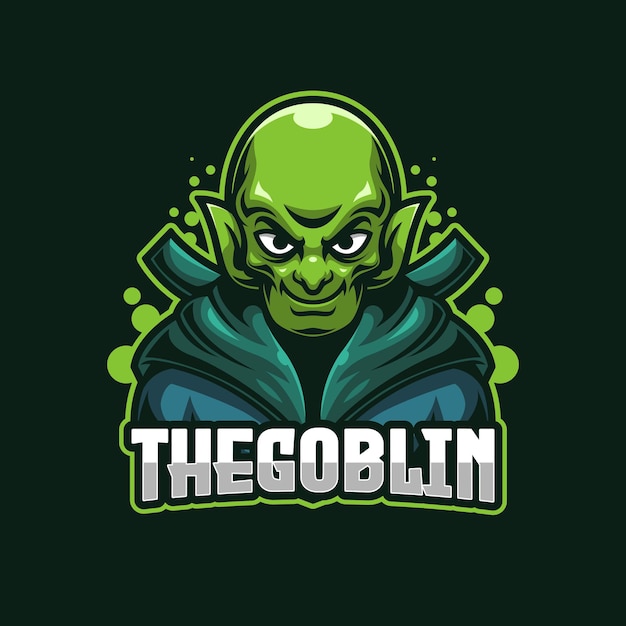 Modelo de logotipo do green goblin e-sports