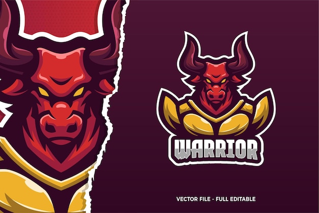 Modelo de logotipo do jogo Red Bull E-sport