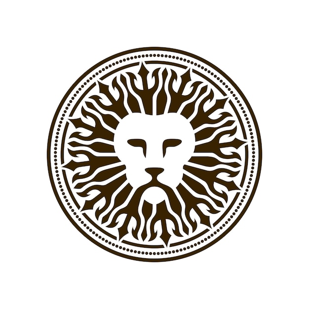 Modelo de logotipo do leão