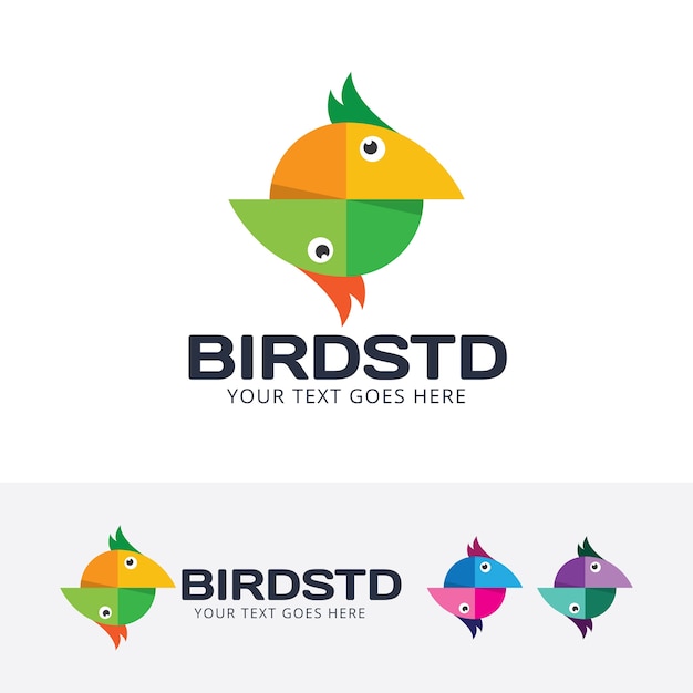 Modelo de logotipo do vetor bird vector