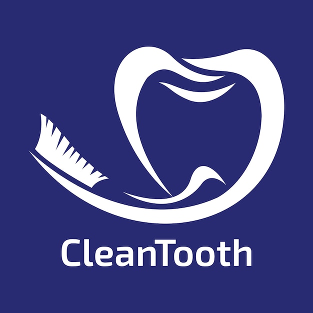 Vetor modelo de logotipo do vetor dentário para produtos odontológicos ou de clínica dentária e de saúde