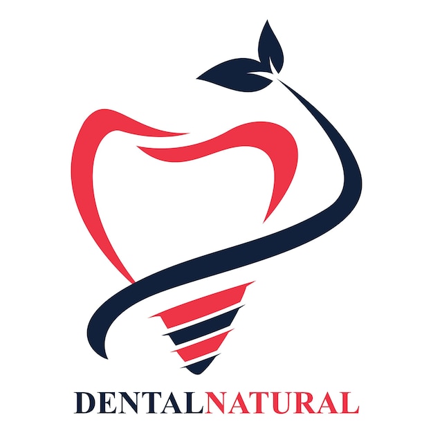 Modelo de logotipo do vetor dentário para produtos odontológicos ou de clínica dentária e de saúde