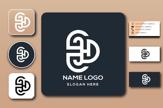 Modelo de logotipo ED