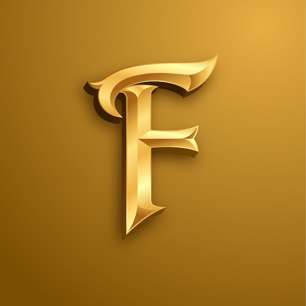 Modelo de logotipo gradiente f