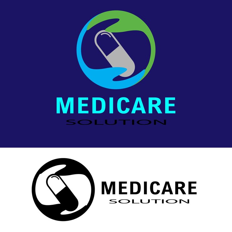 Modelo de logotipo médico de saúde