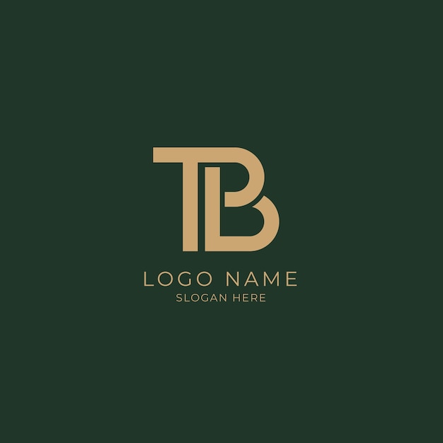 Vetor modelo de logotipo tb