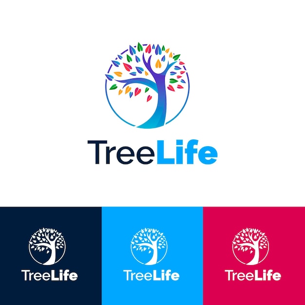 Modelo de logotipo tree life