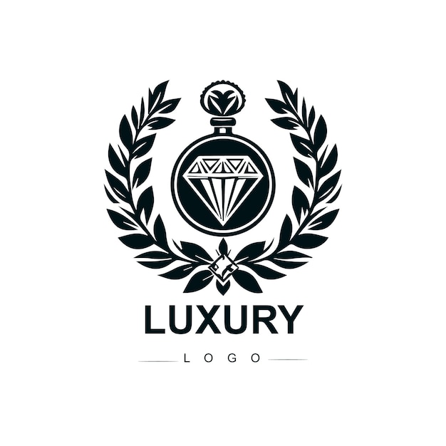 Modelo de logotipo vintage e de luxo vetorial