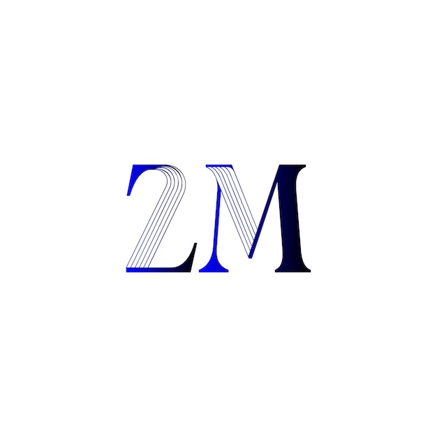 Vetor modelo de logotipo zm