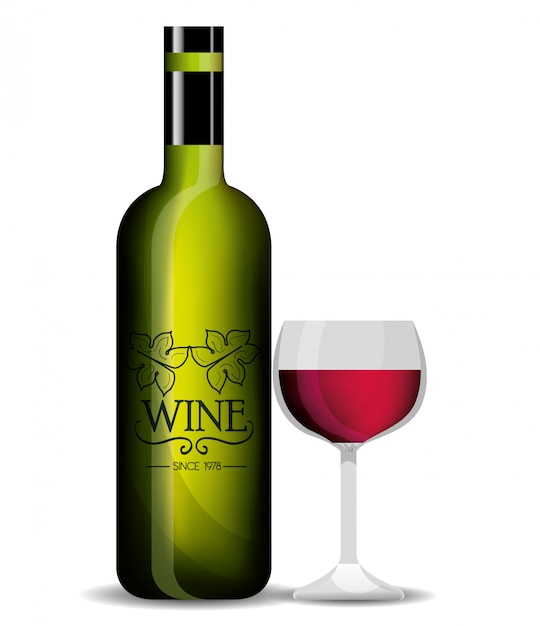 modelo de loja de vinhos isolado ícone do design