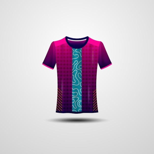 Vetor modelo de maquete de camisa esportiva. camiseta esportiva de design criativo