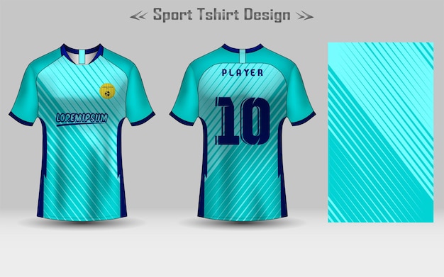 Modelo de maquete de padrão geométrico de camisa de futebol design de camiseta esportiva