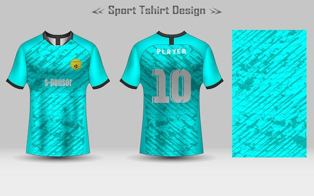 Modelo de maquete de padrão geométrico de camisa de futebol design de camiseta esportiva