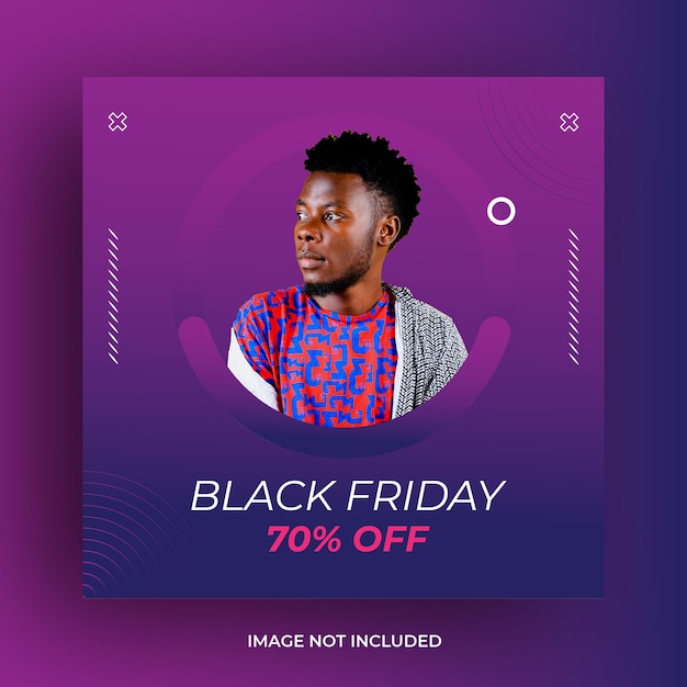 Modelo de mídia social da Black Friday