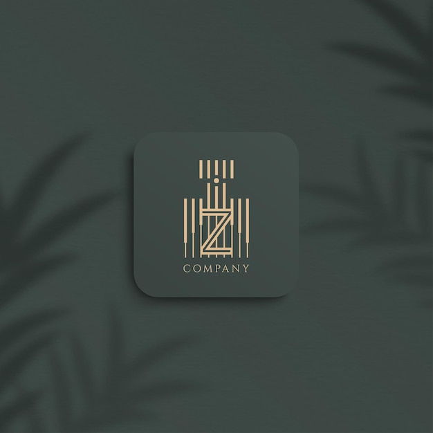 Modelo de modelo de logotipo de luxo e logotipo de perfume moderno