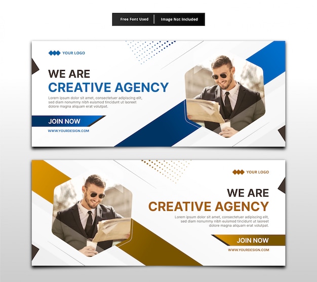 Modelo de negócios de banner.