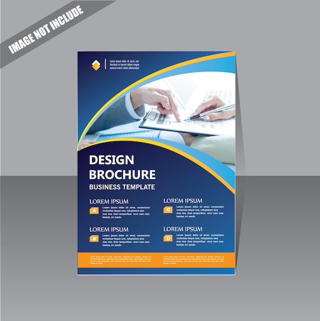 Modelo de negócios de brochura de capa de design para o relatório anual de loyout