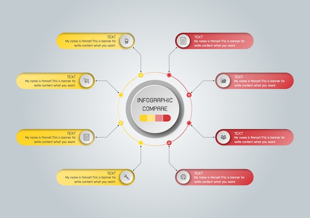 Vetor modelo de negócios vetor para apresentação