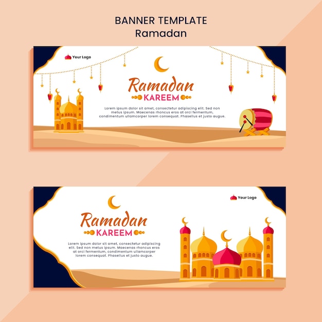 Modelo de pacote de banner do ramadã