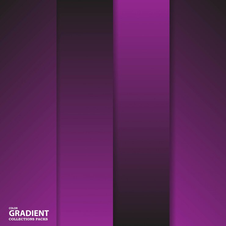 Vetor modelo de pacote de coleção de cores de gradiente