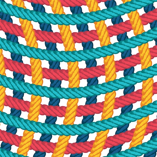 Vetor modelo de padrão de padrão de vetor de corda de lasso