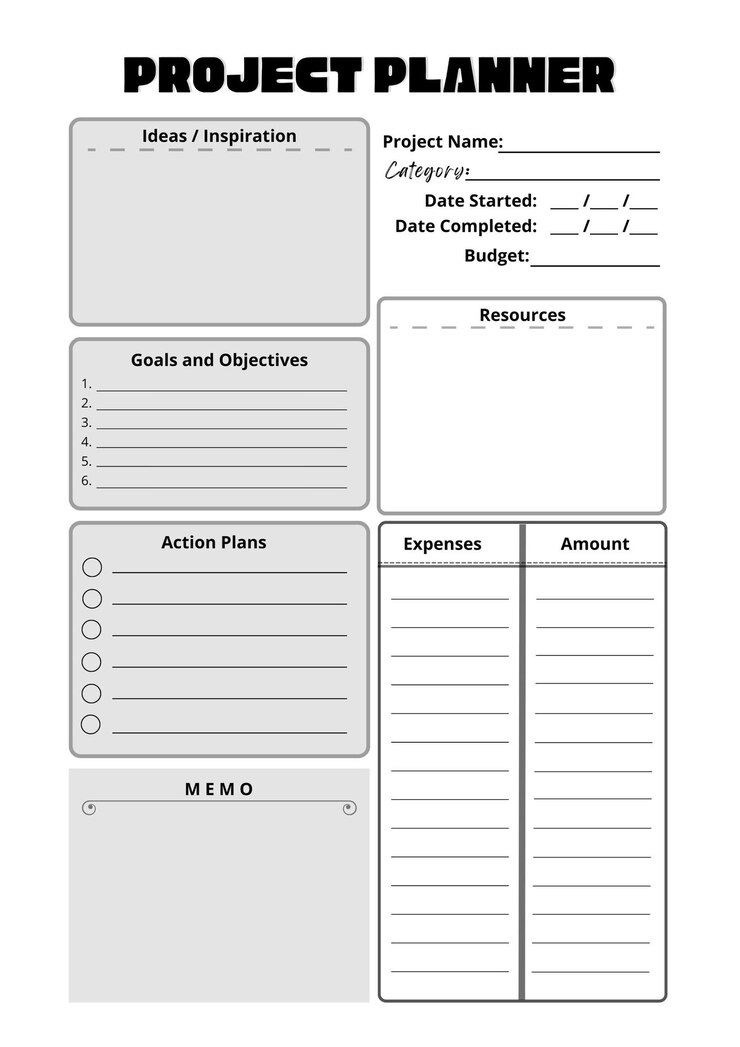 Vetor modelo de planejador de projeto 2023 modelo de calendário de planejador diário mensal