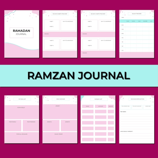 Vetor modelo de planejador de ramzan