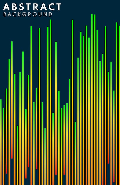 Modelo de plano de fundo de cor abstrata de linhas dinâmicas de gradiente verde