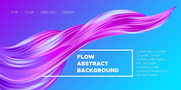 Modelo de plano de fundo de movimento com formas fluidas 3d