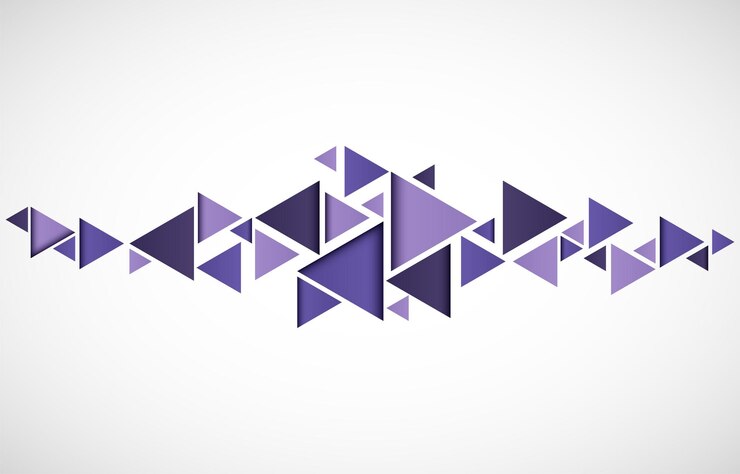 Modelo de plano de fundo gradiente triângulo roxo Modelo de plano de fundo com um conceito de design elegante para base de banner