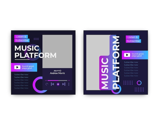 Modelo de plataforma de mídia social de música