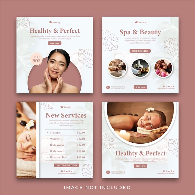 Modelo de Post de Spa e Salão de Beleza