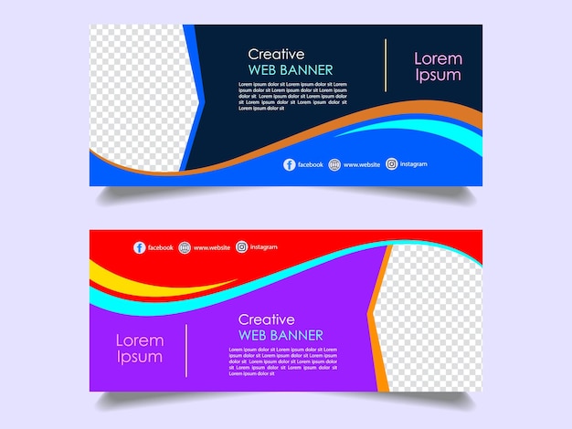 Modelo de postagem de banner de marketing corporativo criativo em mídias sociais Banner promocional