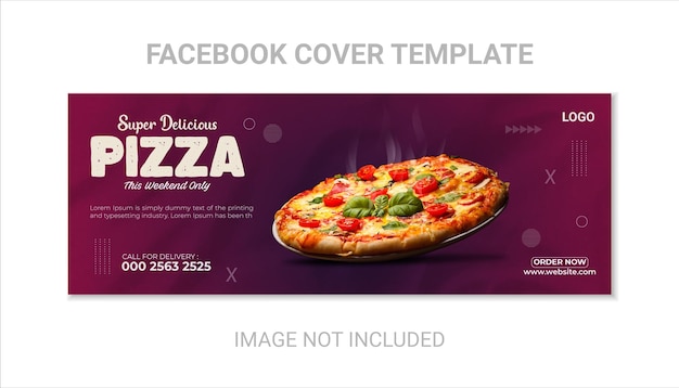 Modelo de postagem de mídia social de pizza quente e deliciosa