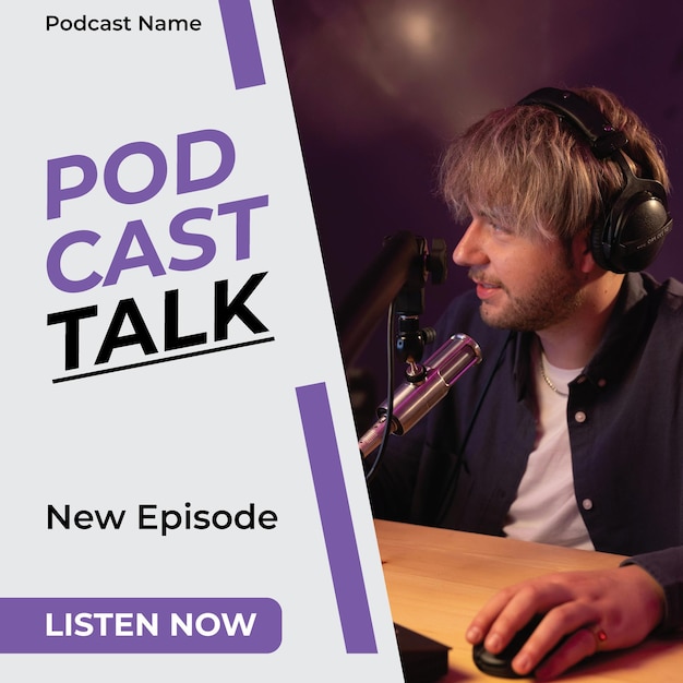 Modelo de postagem de podcast do Instagram