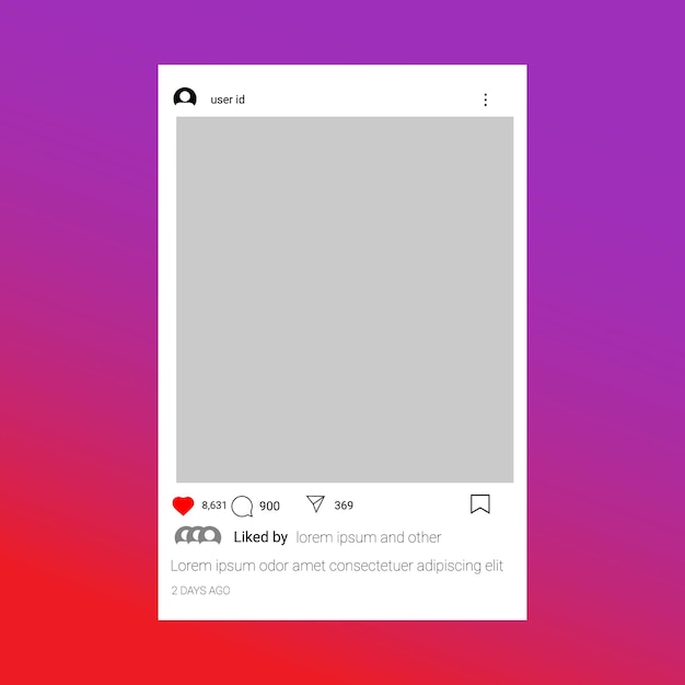 Modelo de postagem do Instagram Modelo de post de carrossel do Instagram em um modelo de smartphone