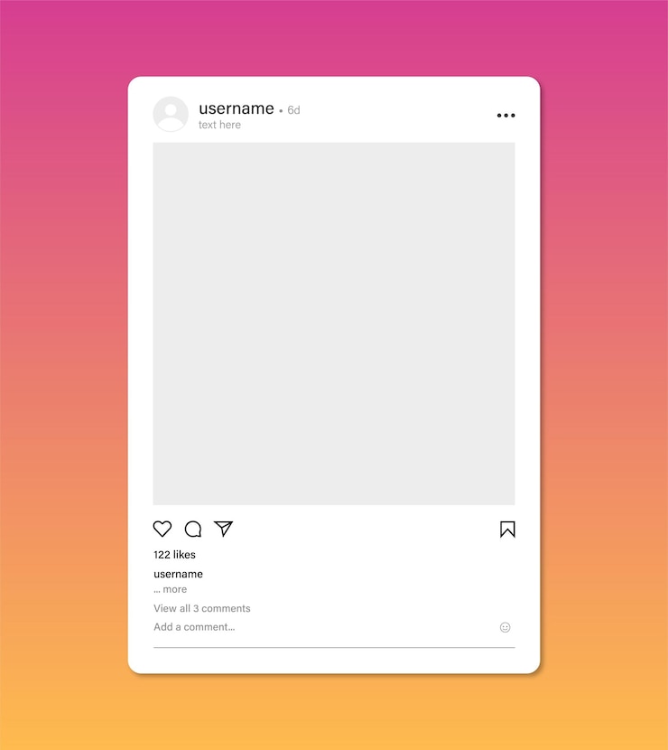 Vetor modelo de postagem do instagram vector
