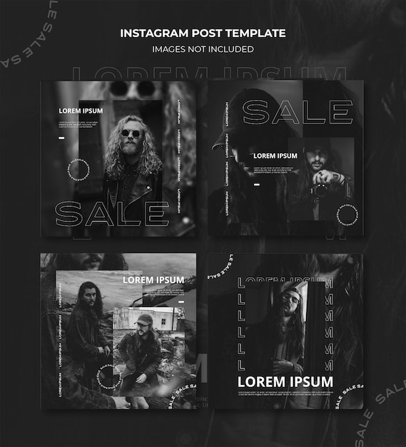 Modelo de postagem do Instagram
