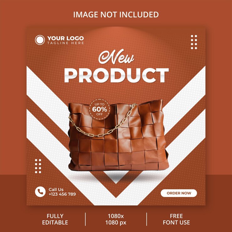 Modelo de postagem em mídia social de novo produto da moda