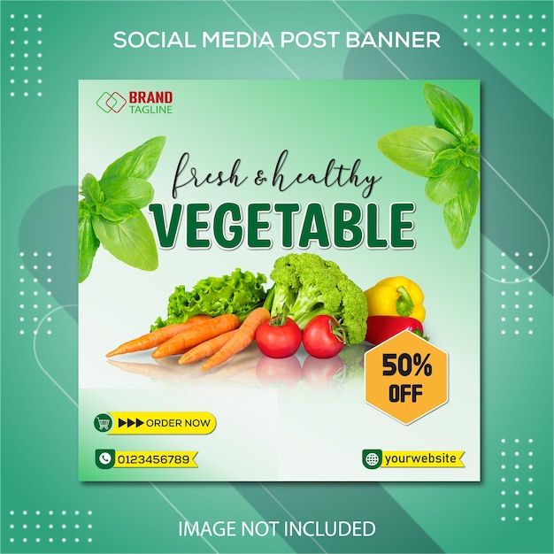 Modelo de postagens do instagram para o ano de frutas e vegetais