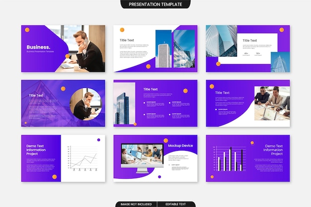 Modelo de power point multiuso para negócios corporativos