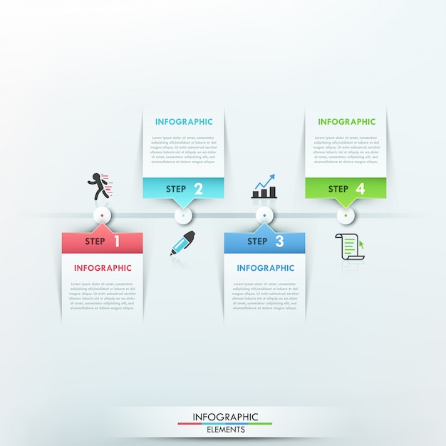 Modelo de processo moderno infográfico